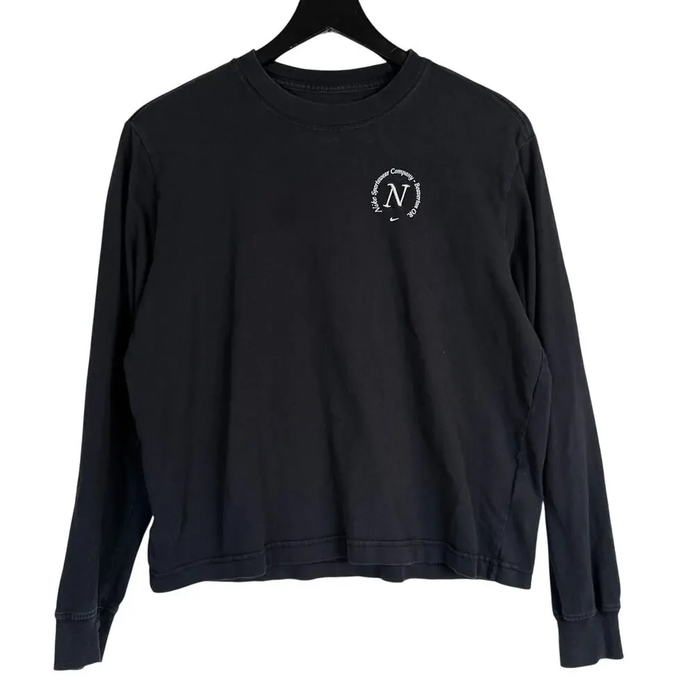 Nike Sportswear Women's Long-Sleeve Boxy T-Shirt Black - S